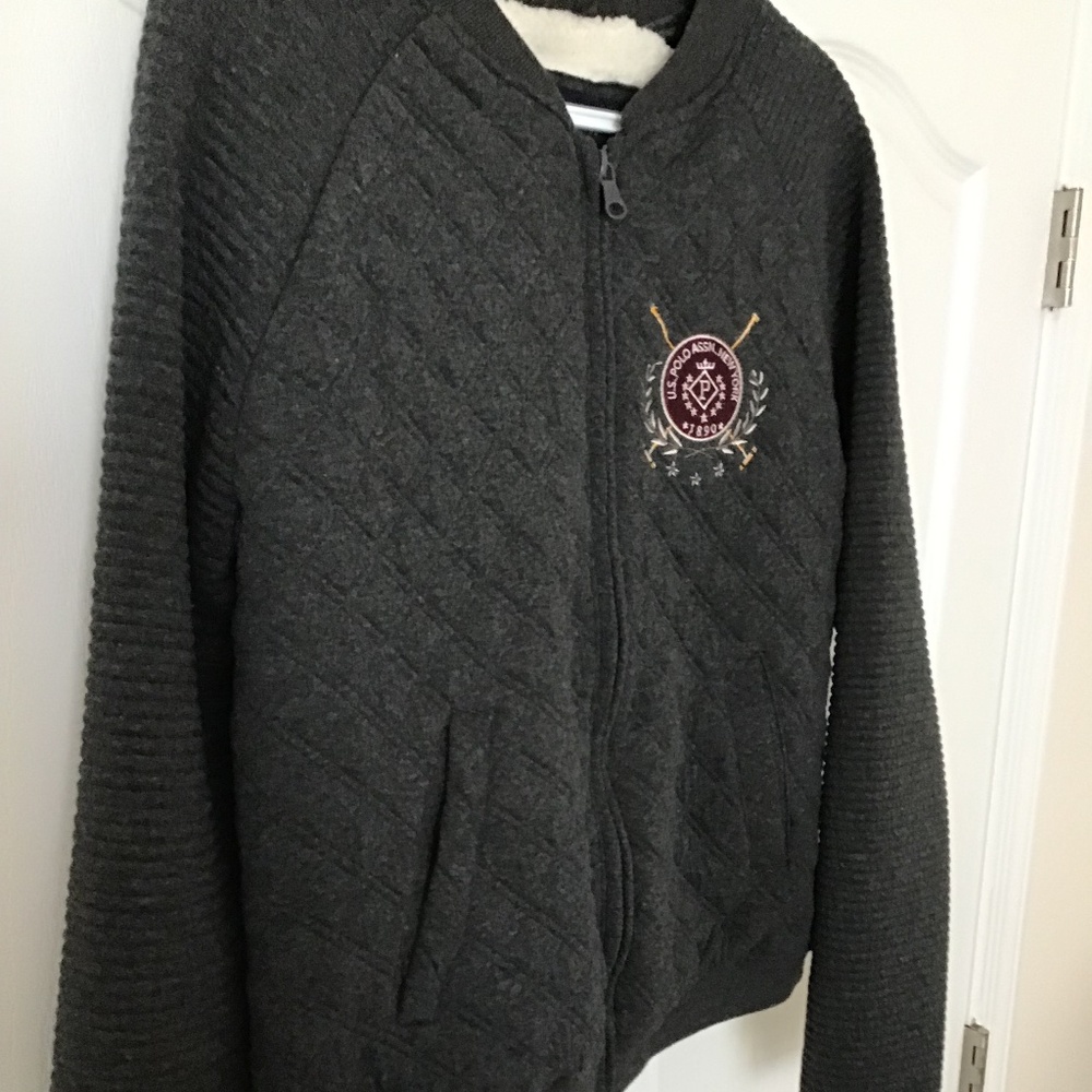 U.S. POLO ASSN. ZIP SWEATER-JACKET WOMENS - Picture 8 of 16